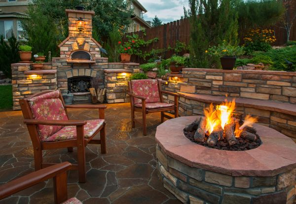Outdoor Stone Installation