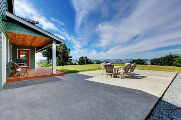 Backyard Concrete Paving in North Richland Hills