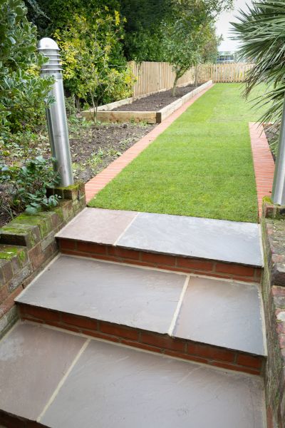 Backyard Steps Installation in North Richland Hills