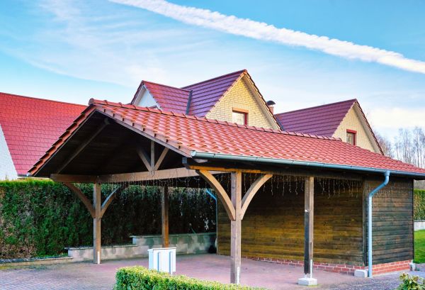 Carport Base Construction in North Richland Hills