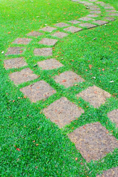 Backyard Pathway Construction in North Richland Hills