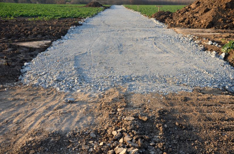 Construction Site with Concrete